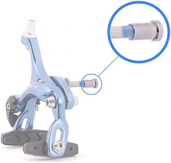 ALTALINE 16MM LONG BICYCLE RECESSED STEEL BRAKE NUT