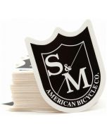 S&M Small Shield Sticker