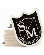 S&M Medium Shield Sticker