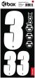 Box Two Number Sticker Kit