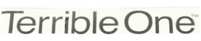 Terrible One Barcode Die Cut Sticker