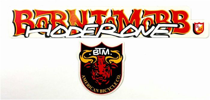 S&M Hoder Born To Mobb Bull Frame Sticker