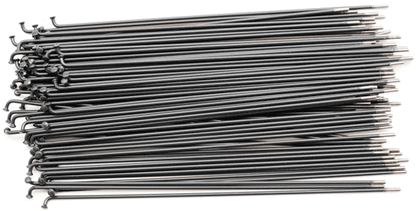 United Double Butted 40 Spokes Pack - Black 184mm