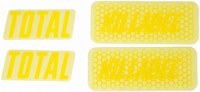 Total BMX Killabee K4 Frame Stickers - Yellow