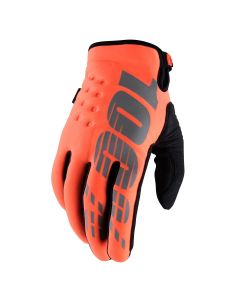 100% Brisker Cold Weather Gloves - Orange