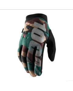 100% Brisker Cold Weather Gloves - Camo/Black-Large - Nearly New