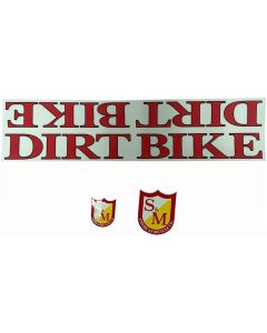 S&M Dirt Bike Frame Sticker Pack